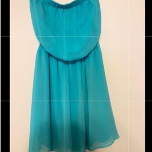 Strapless Teal sundress